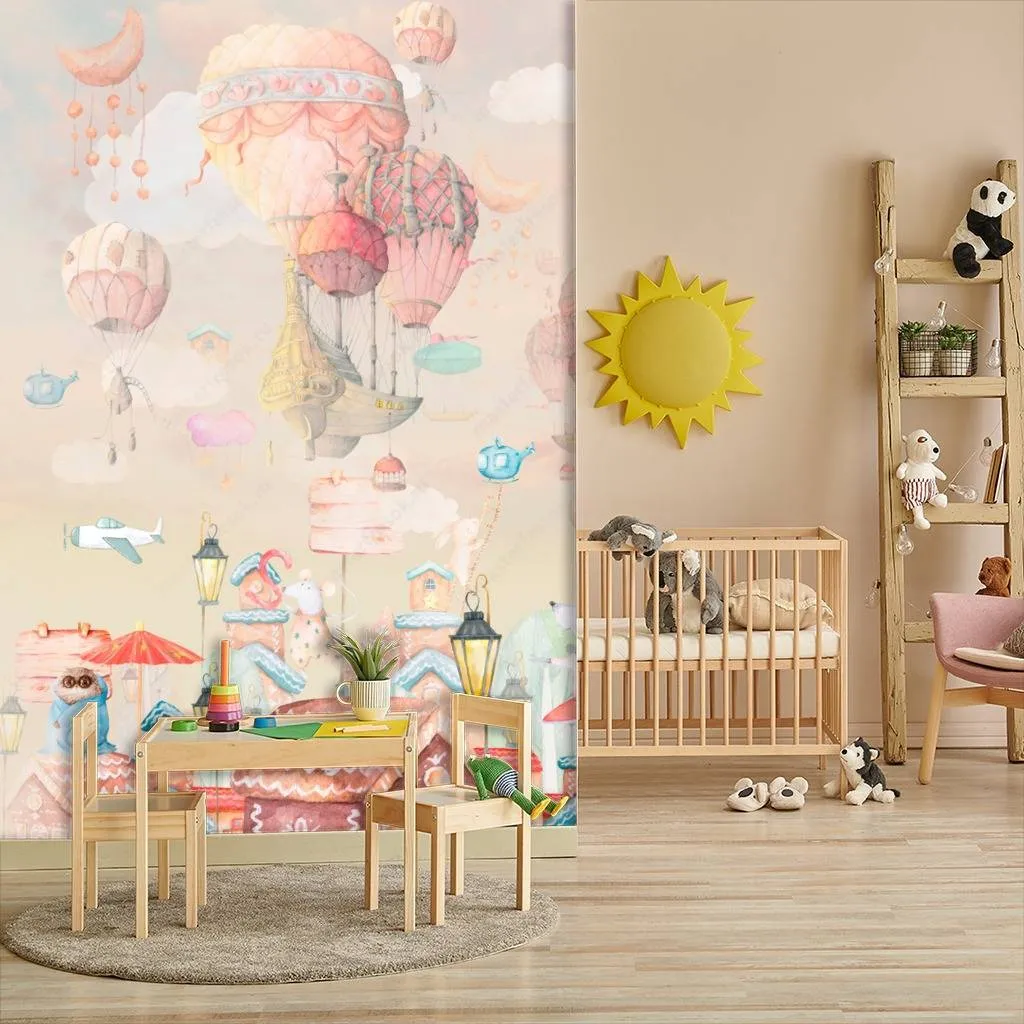 Фотообои Летящий город  13-185