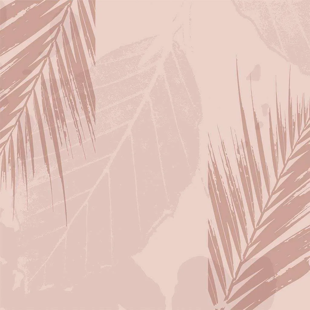 Фотообои в интерьере листья на розовом фоне  9-1116 фото