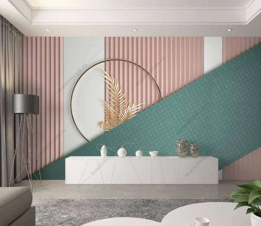 Фотообои в интерьере золотая веточка  16-063 фото