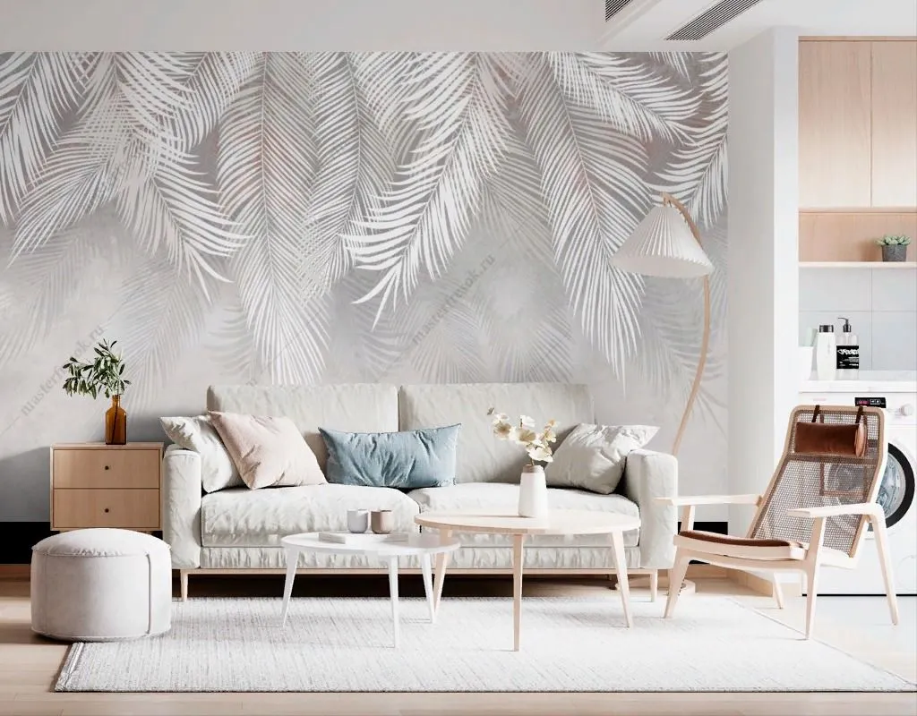 Фотообои Листья пальмы свисающие вниз  14-376