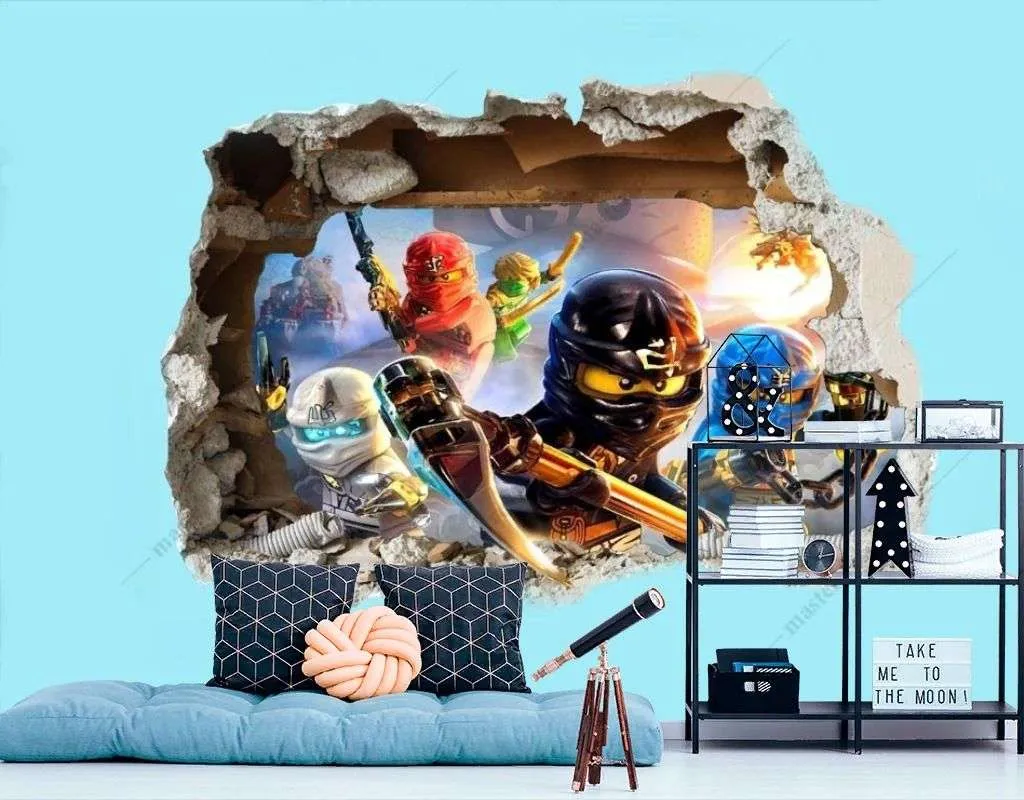 Фотообои в интерьере 3д ниндзяго  14-570 фото