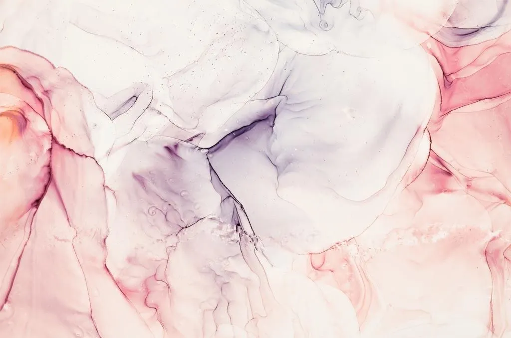 Фотообои в интерьере розово-пурпурный флюид  14-635 фото