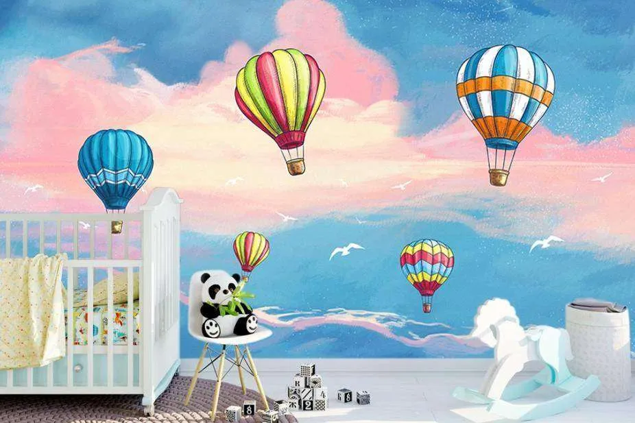 Фотообои Бесшовные обои на стену:  Воздушные шары в небе. Артикул: 15-306  