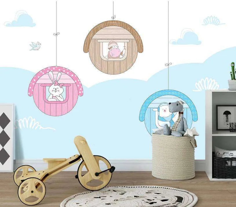 Фотообои Домики круглые  15-063