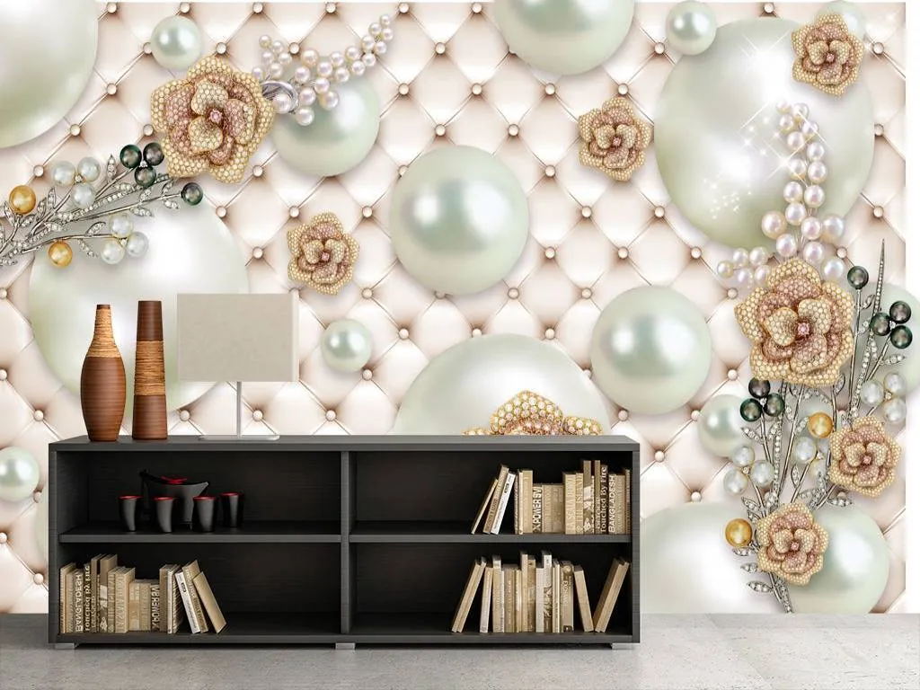 Фотообои в интерьере жемчуг  10-621 фото