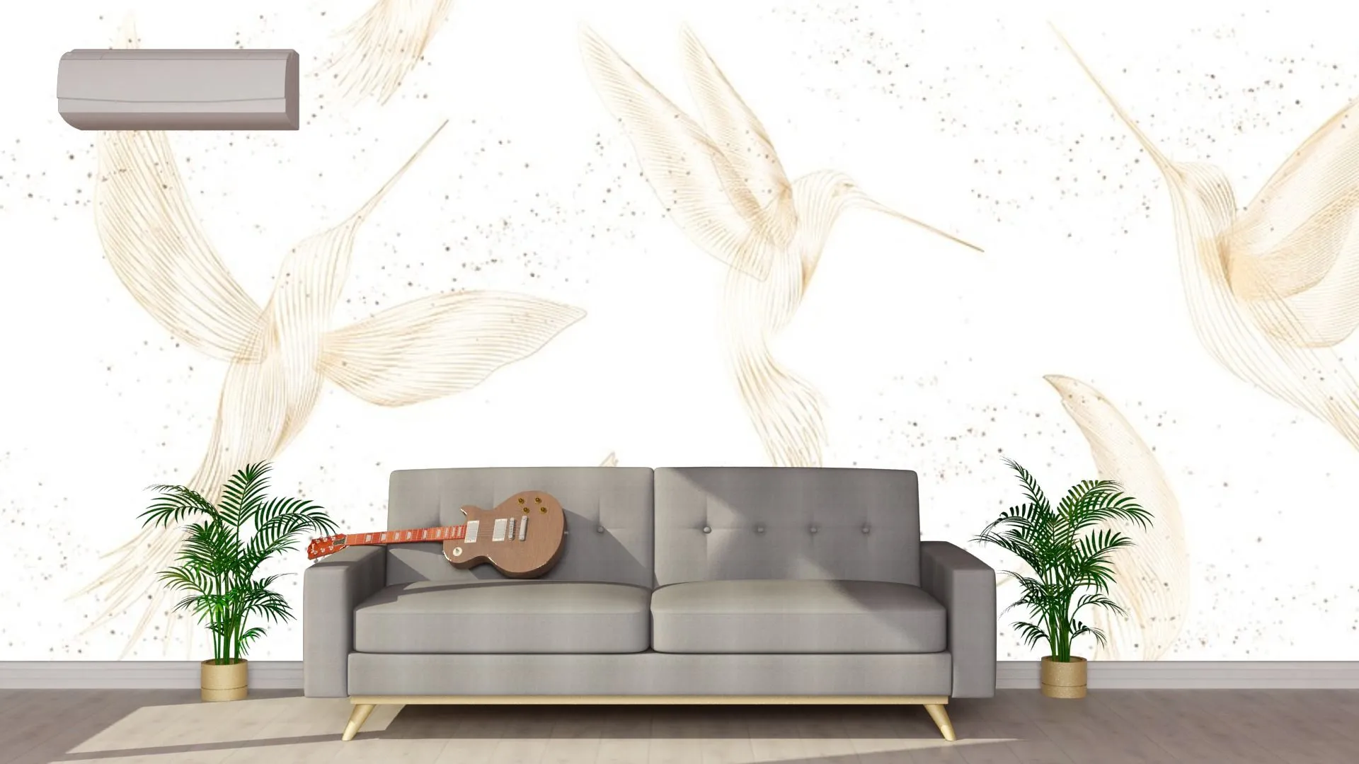 Фотообои в интерьере калибри золотистые  9-2101 фото