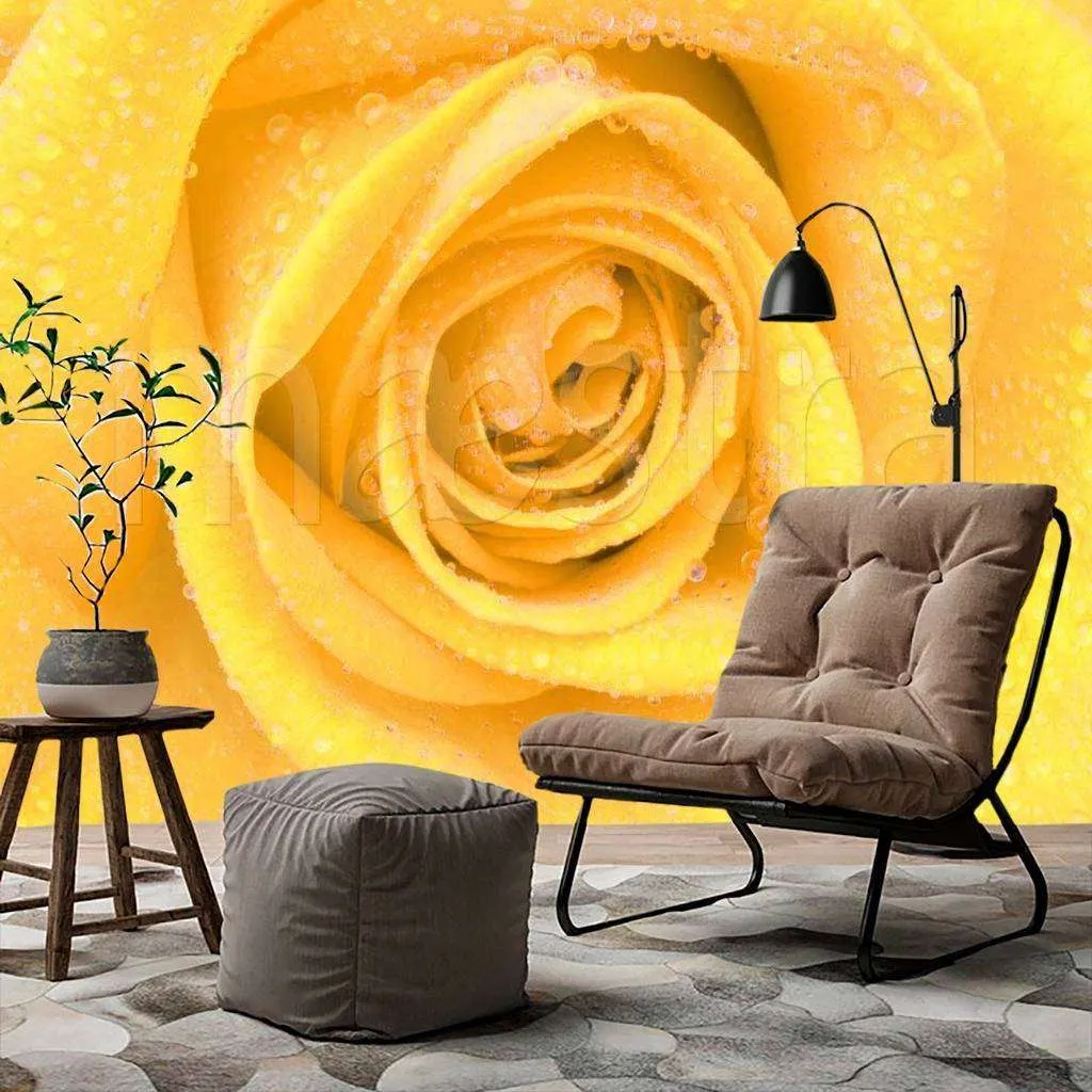 Фотообои Желтые розы роскошные  10-299