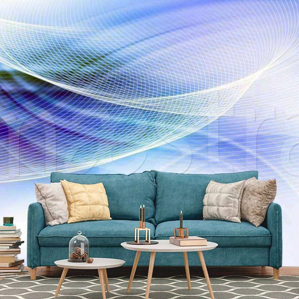 Фотообои 3d Волны голубые  4-333