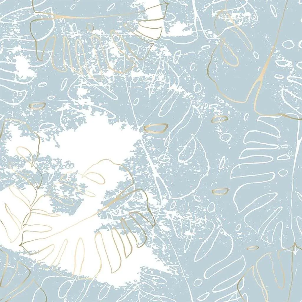 Фотообои в интерьере бело-голубой фон  9-1104 фото