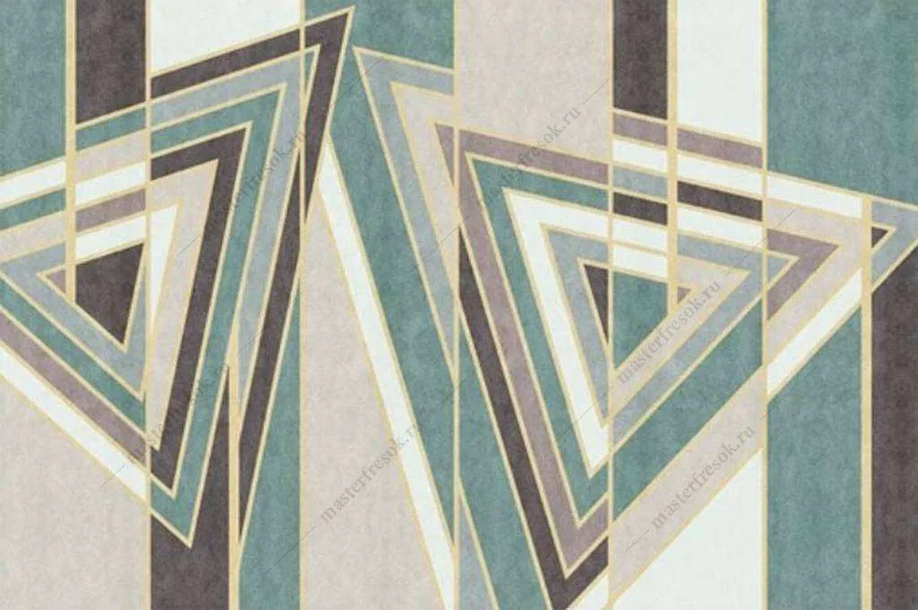 Фотообои в интерьере геометрия как искусство  16-103 фото