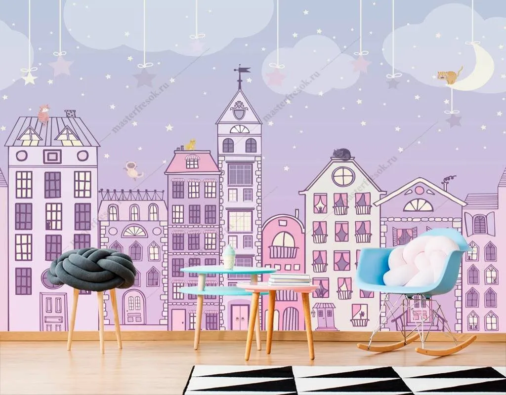 Фотообои Кот на крыше  13-156