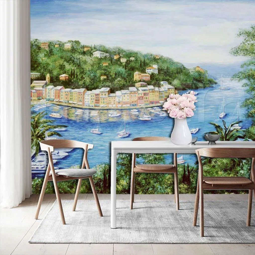 Фотообои Причал в синем море  8-064