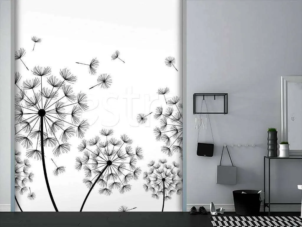 Фотообои Black and white dandelions  10-082