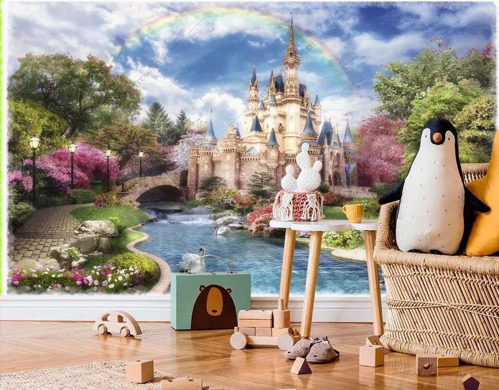 Фотообои в интерьере сказочный замок  14-611 фото