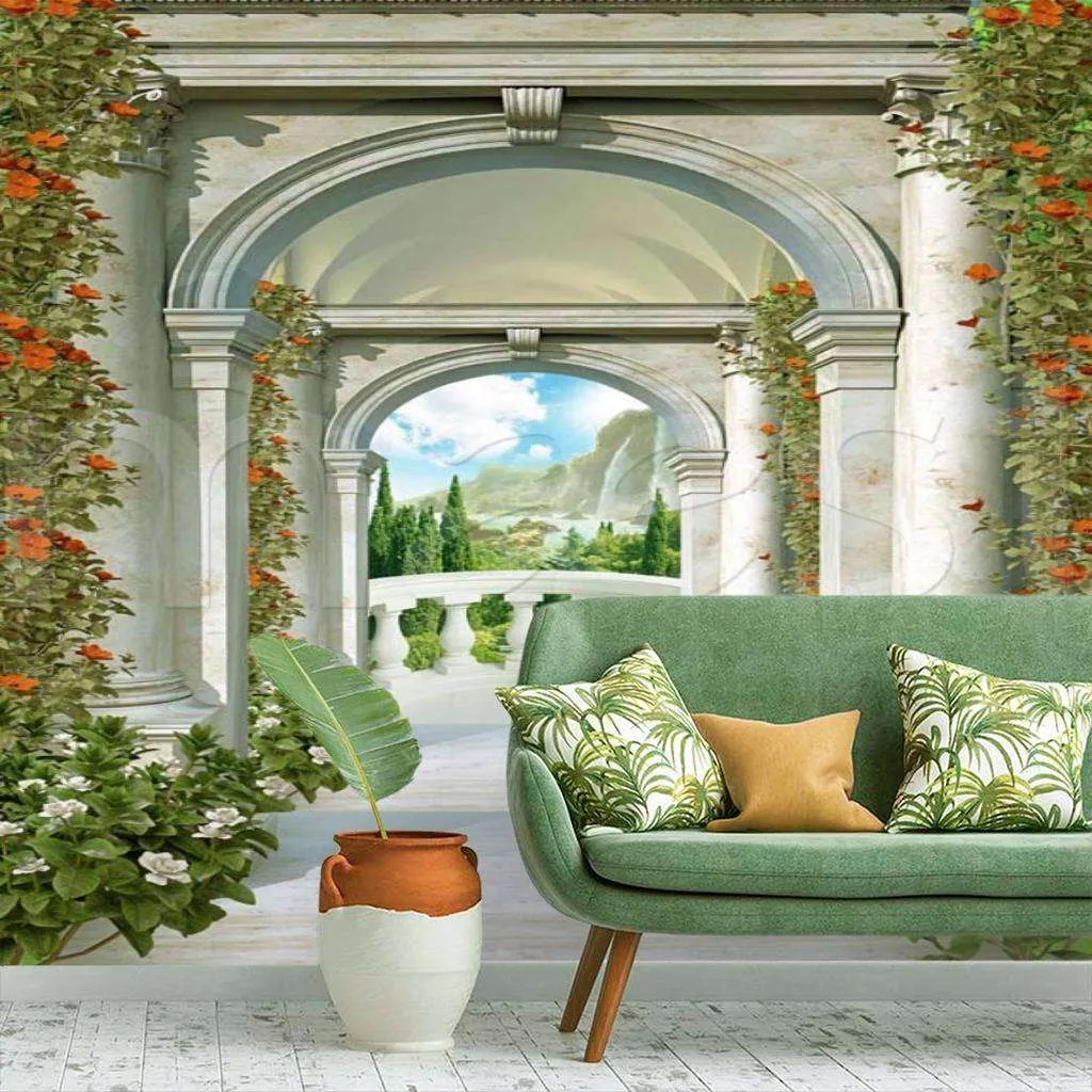 Фотообои в интерьере колоннада  5-082 фото