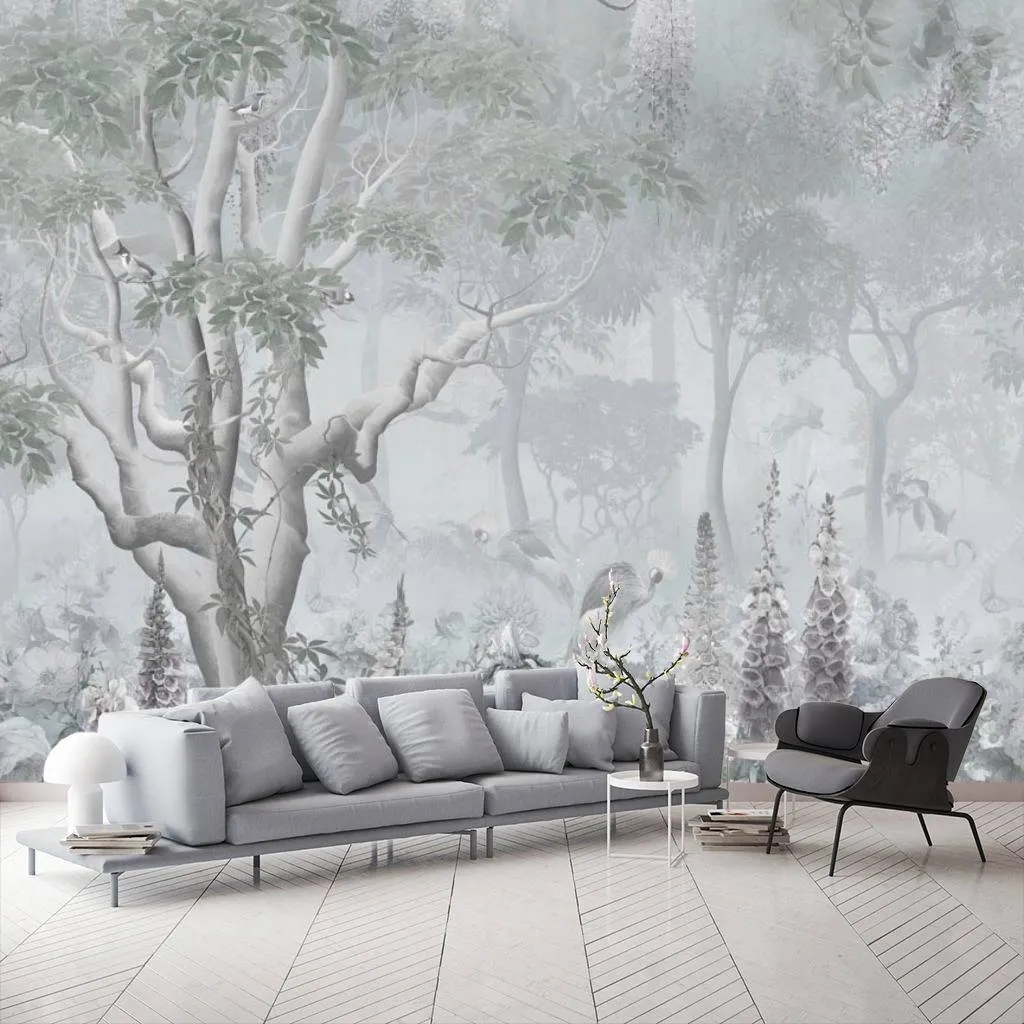 Фотообои Жар птица в саду  13-090