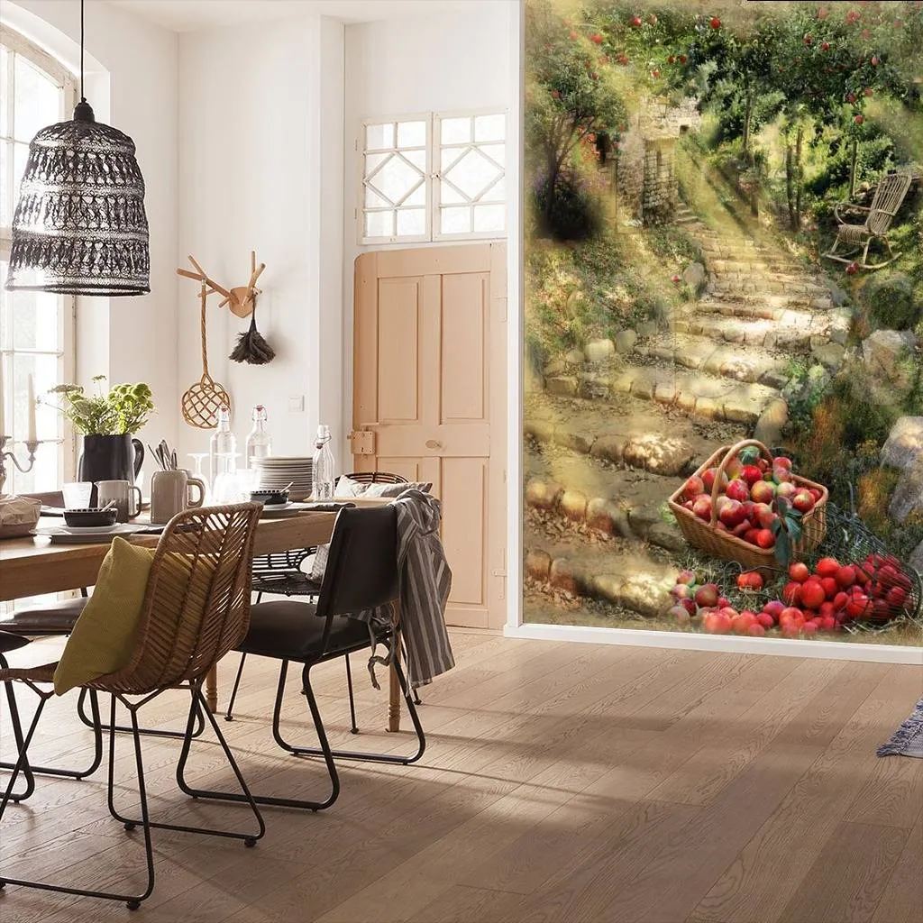 Фотообои Сад пронизанный лучами солнца  11-088