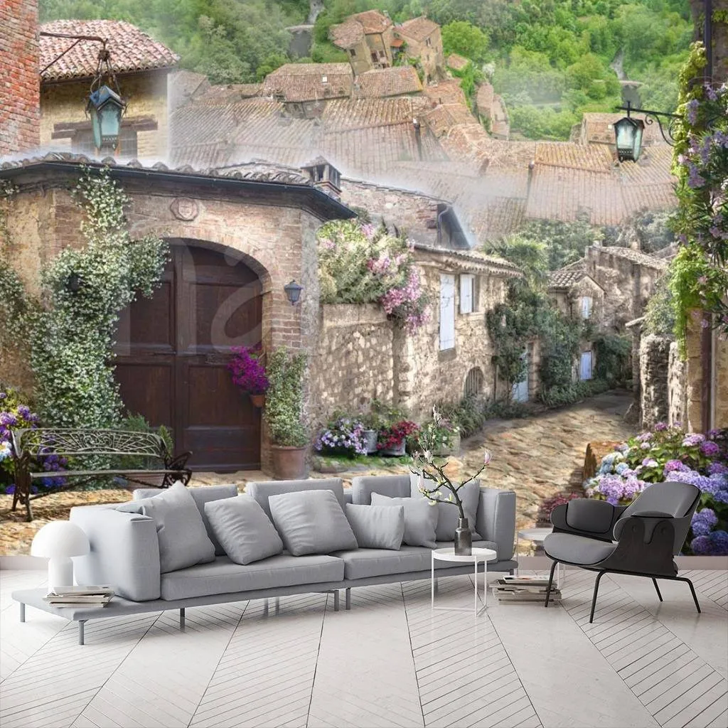 Фотообои Старинная улочка в пригороде Рима  5-102