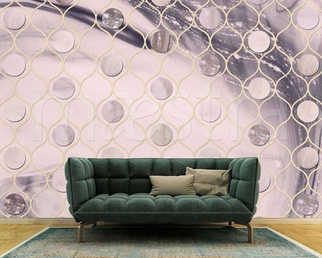 Фотообои Сетка с шестиугольными ячейками  7-976