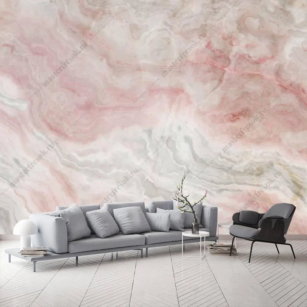 Фотообои в интерьере флюид арт венецианская штукатурка  9-1002 фото