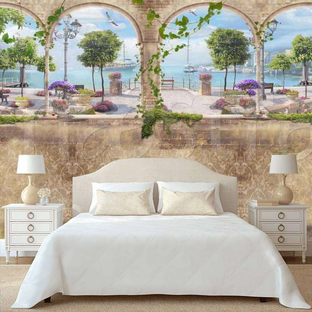 Фотообои Арки в интерьере зала  7-302