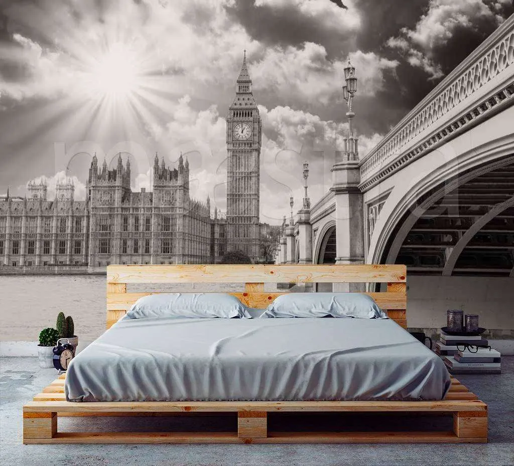 Фотообои в интерьере лондон в лучах ласкового солнца  9-481 фото