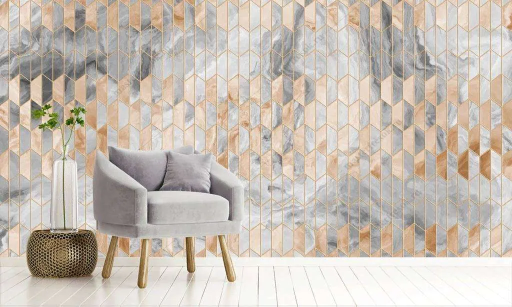 Фотообои в интерьере мраморный узор  10-754 фото