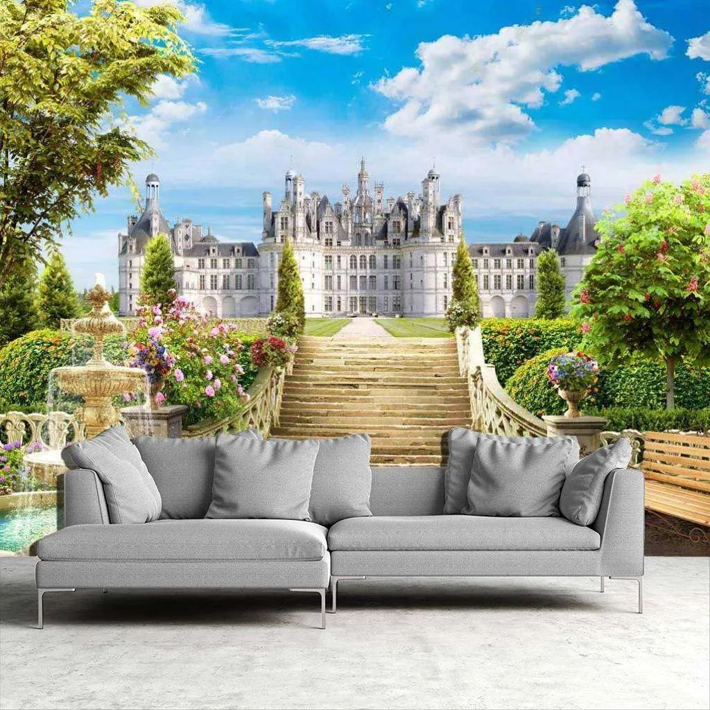 Фотообои в интерьере лестница к замку  17-0019 фото