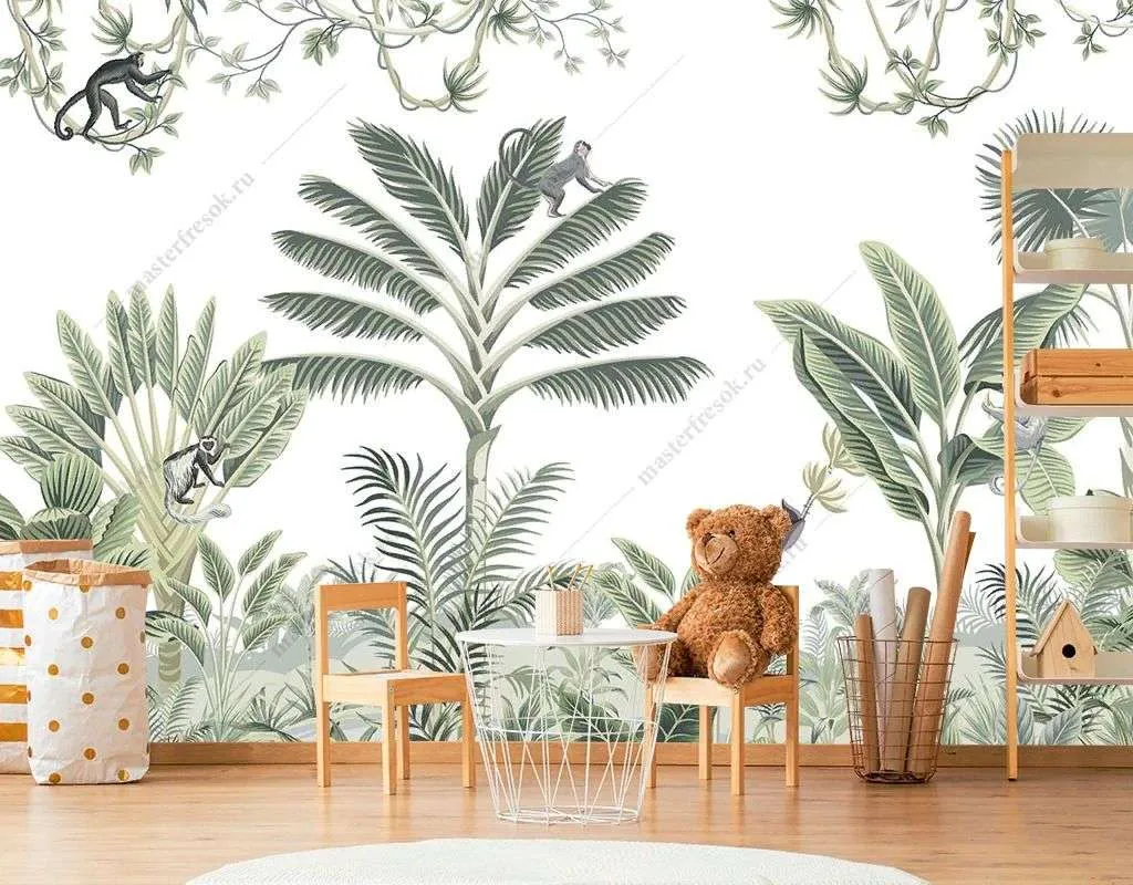 Фотообои в интерьере мир тропиков  14-470 фото
