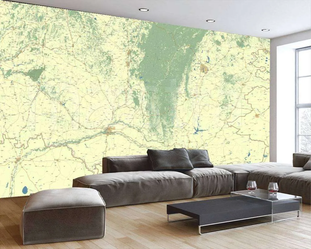 Фотообои Карта Оренбургской области  7-846