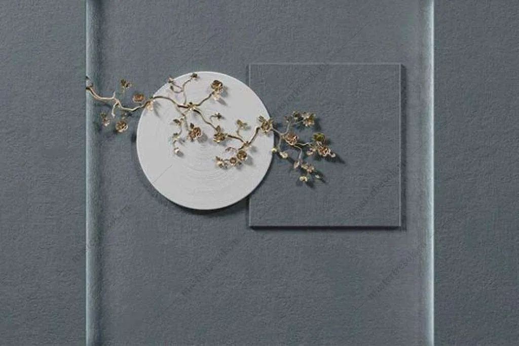 Фотообои в интерьере филигрань веточка  16-074 фото