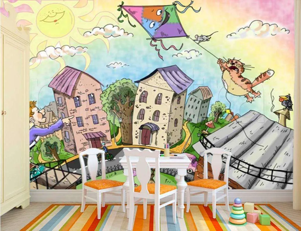 Фотообои Бесшовные обои на стену:  Сказочный город. Артикул: 12-063  