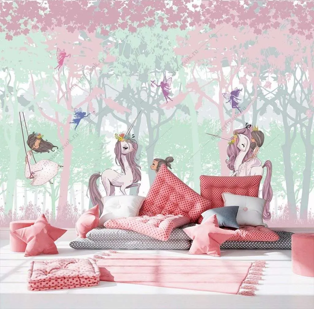 Фотообои в интерьере волшебство в лесу  14-577 фото