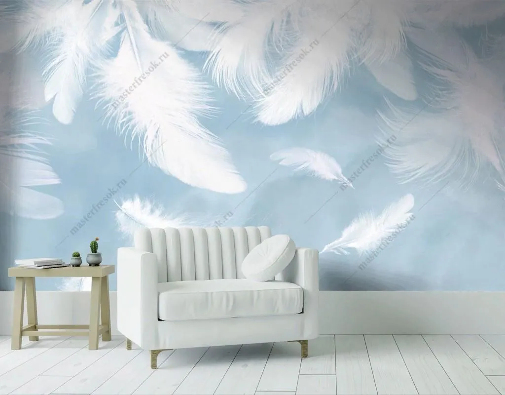 Фотообои Белые перья  14-552