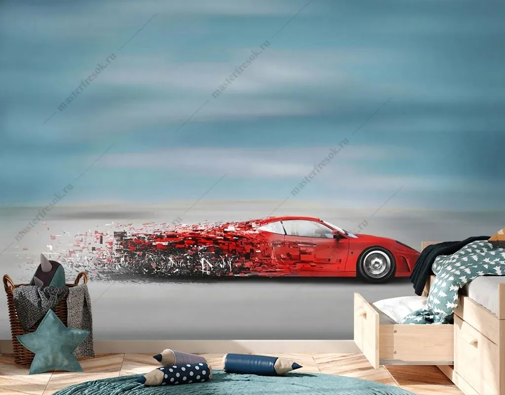 Фотообои Красная феррари  12-1441