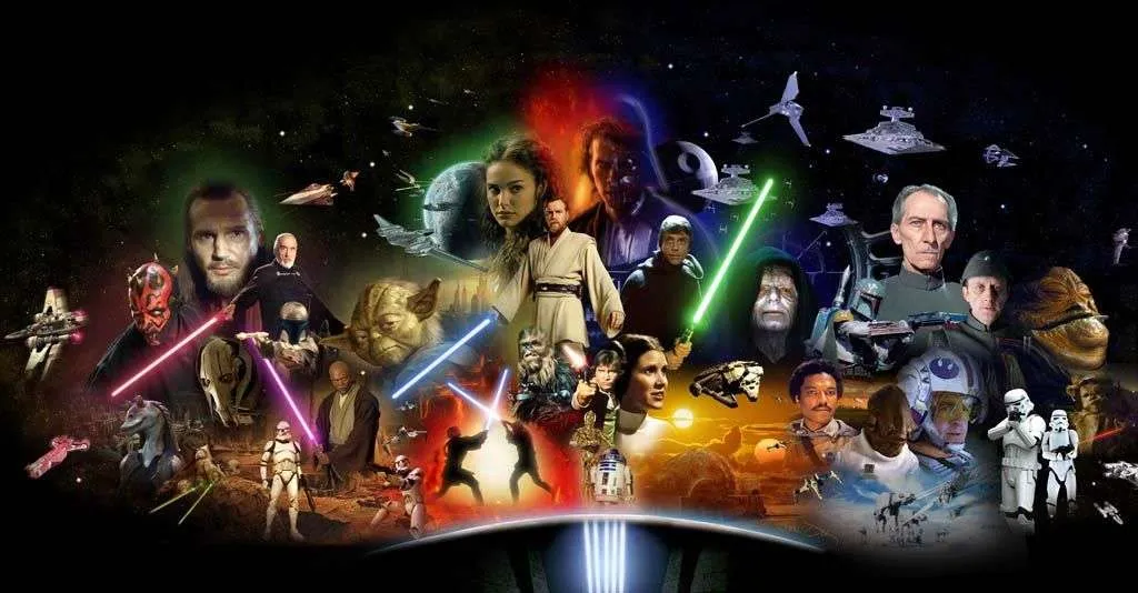 Фотообои в интерьере все персонажи звездных войн  12-1236 фото