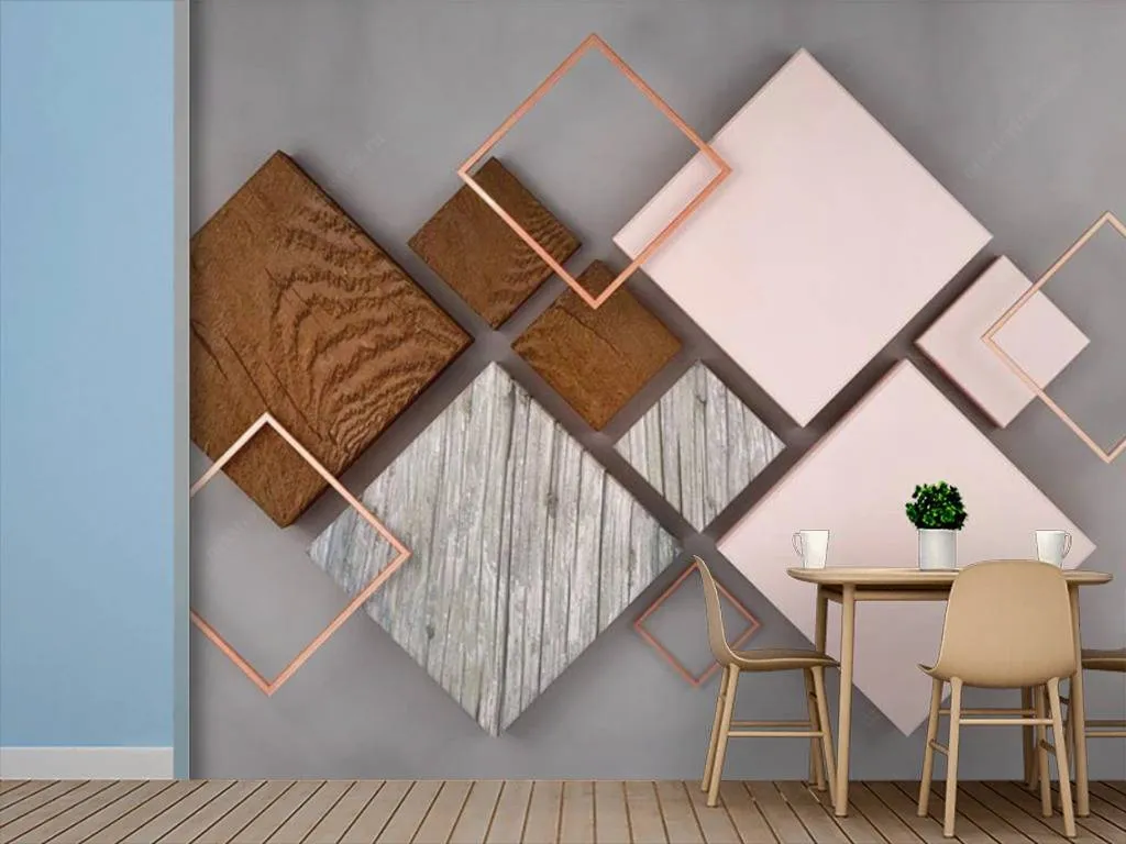 Фотообои Цветные ромбы  15-591