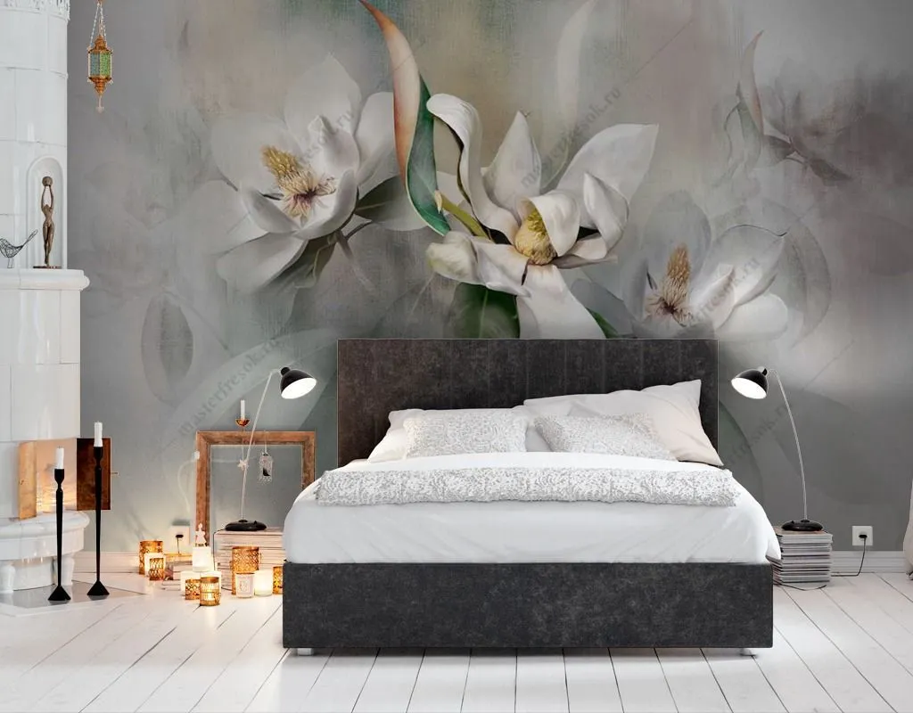 Фотообои Акварельные ирисы  13-413