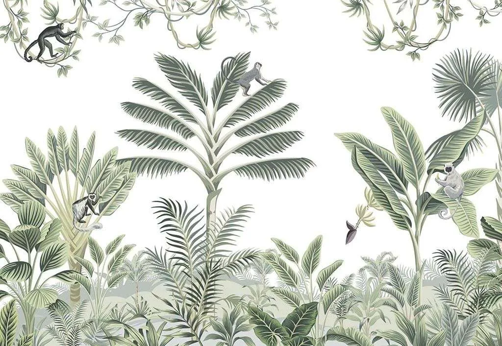 Фотообои в интерьере мир тропиков  14-470 фото