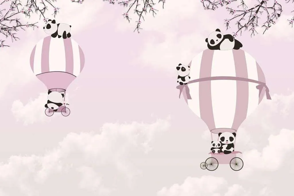 Фотообои в интерьере шары розовые  12-824 фото