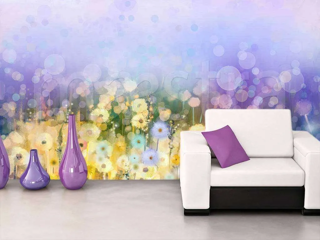 Фотообои Акварельные одуванчики  9-220