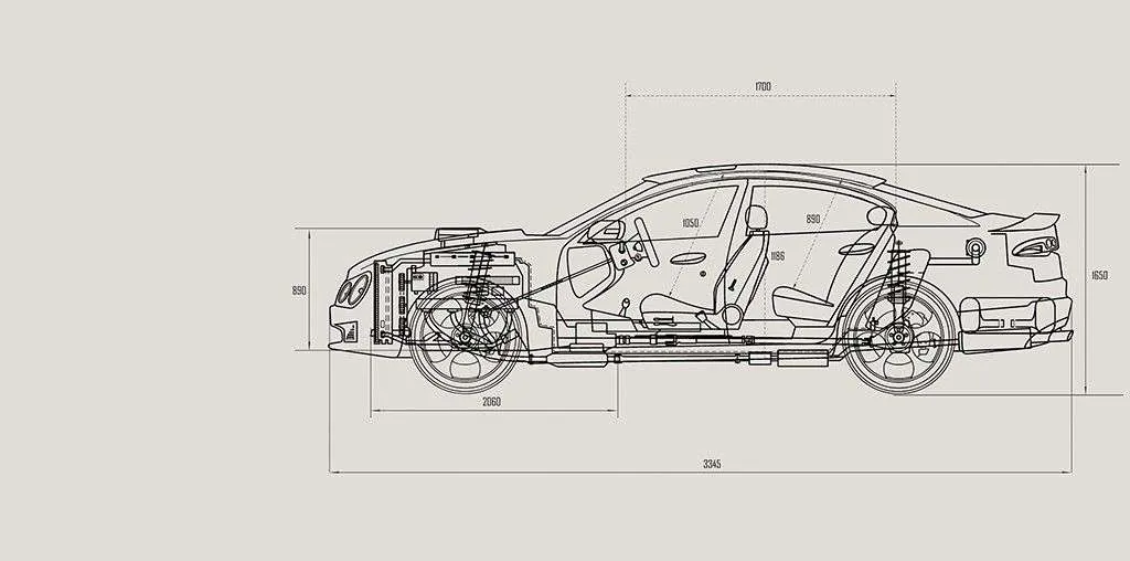 Фотообои в интерьере машина схема  9-1957 фото