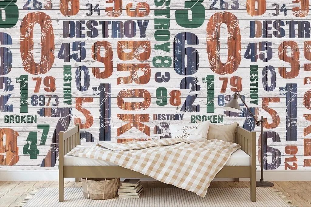 Фотообои Абстракция в цифрах  14-331