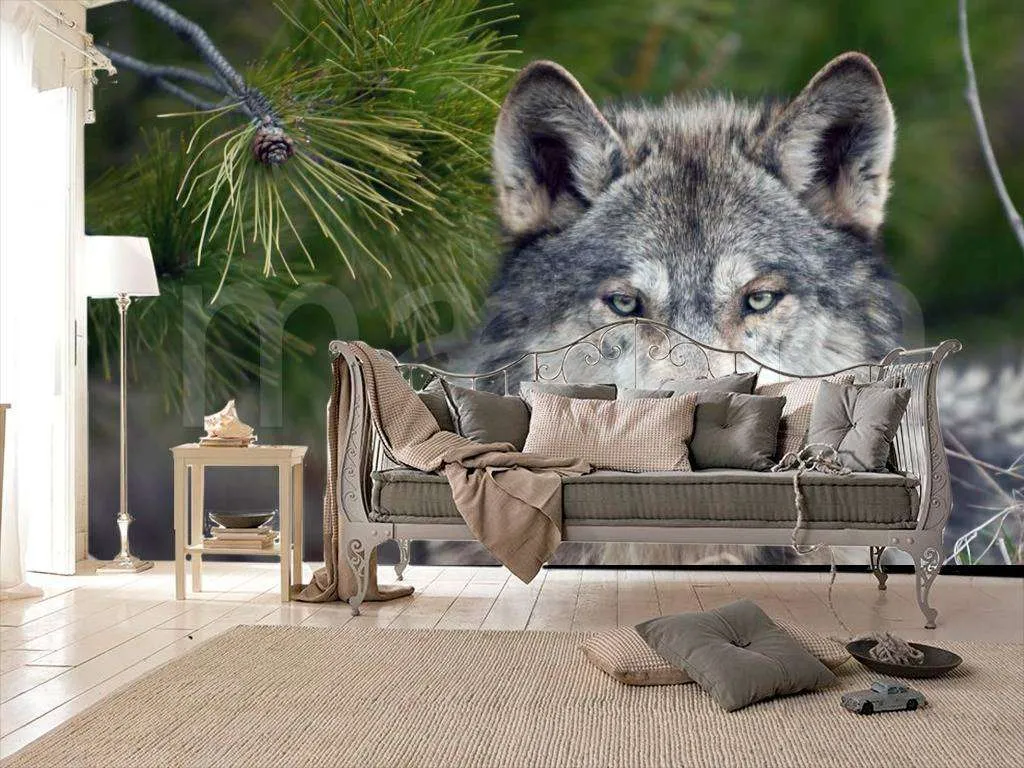 Фотообои Волк в лесу  4-171