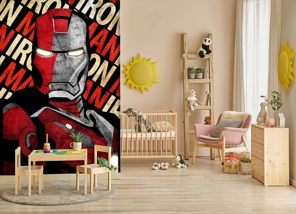 Фотообои в интерьере железный человек постер  12-1060 фото