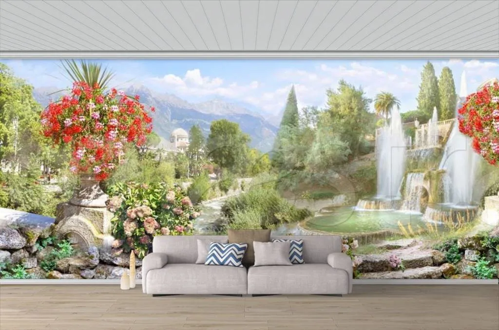 Фотообои Фонтаны в старом парке  5-014