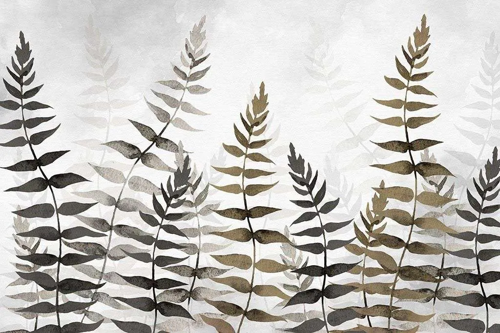 Фотообои в интерьере папоротник листья  9-1752 фото