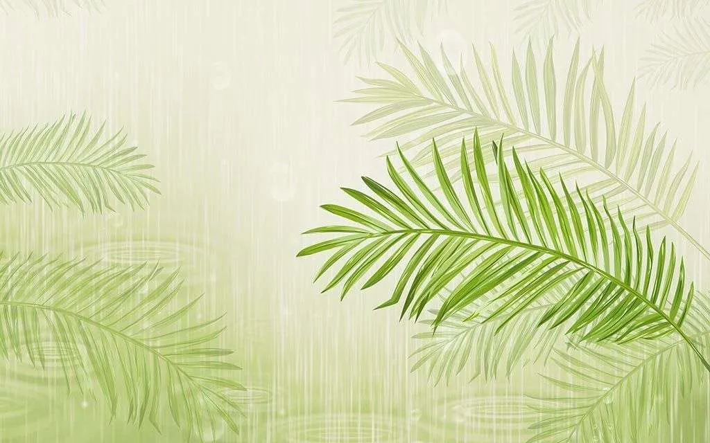 Фотообои в интерьере нежный папоротник  9-1613 фото