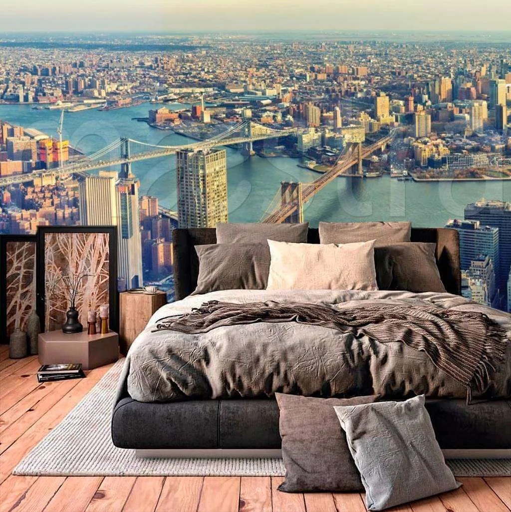 Фотообои Вид на Нью Йорк и Гудзон  9-846