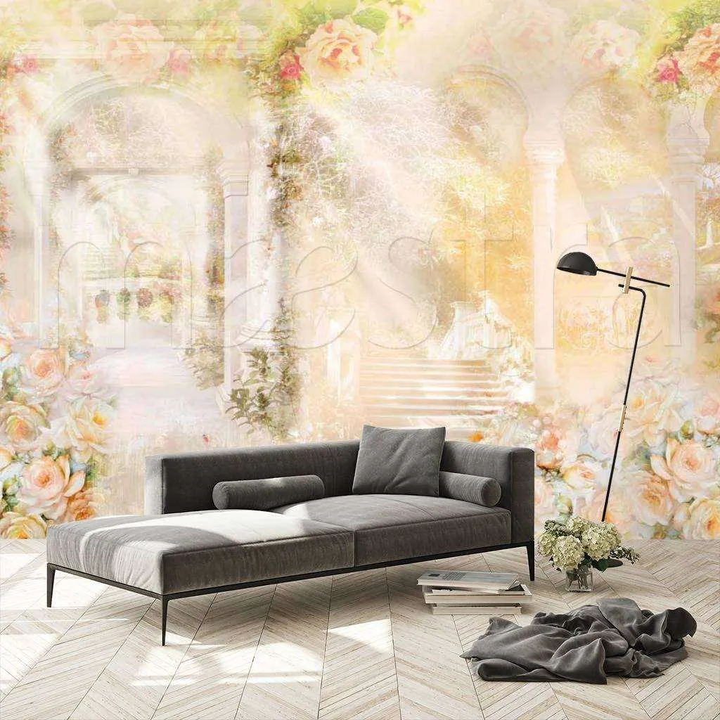 Фотообои Абстракция в розовом цвете  6-036